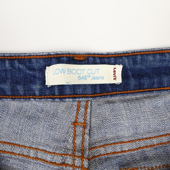 Lot of 2 Levi Womens 12 M Low Boot Cut 545 Jeans *READ* Y2K Distressed - Picture 15 of 16